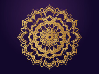 Opulent Harmony: Luxury Mandala with Floral Ornament Pattern