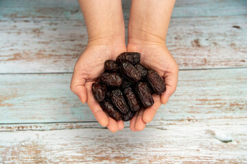  Macro detail of nuts in a woman's palm.Mixed Nuts.