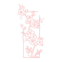Minimalist Hand Drawn Floral Bouquet Illustration