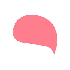 pink speech bubble