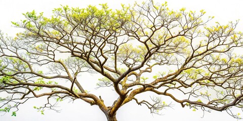 Fototapeta premium Colorful Branches, Bright Spring Branches, Isolated Tree Branches, Detailed Branch Photography, Nature Photography, Botanical Images
