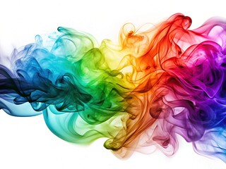 Fototapeta premium Colorful Smoke Clouds Abstract Art