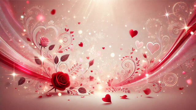 red heart background