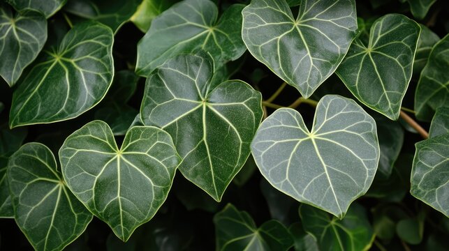 "Abstract Tropical Leaf Texture - Vintage Green Nature Background for Wallpaper"