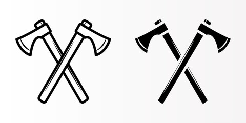 Axe icon set. axe sign. for mobile concept and web design. vector illustration on white background