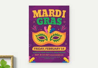 Mardi Grass Flyer Layout