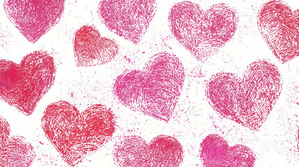 Pink hearts, love, textured background, Valentine's Day