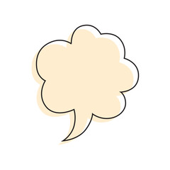 bubble speech isolated