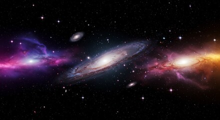 Cosmic Nebula Galaxy Stars Space Universe Background