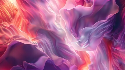 Abstract Purple and Red Swirls Wallpaper