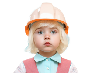 little child with helmet