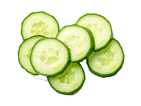 slices of cucumber