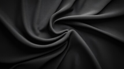 Obraz premium Dark grey fabric with elegant swirl texture.