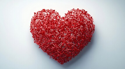 Heart Symbols of Passion and Love Design Wide Icon for Romance Concepts