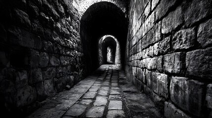 Fototapeta premium Eerie Underground Tunnel