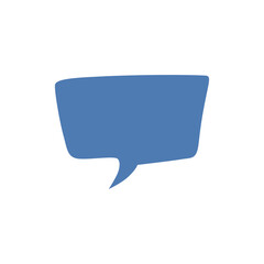 blue bubble speech element 