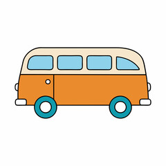 bus isolated on white