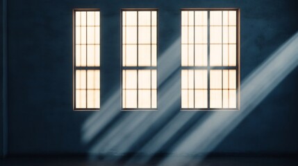 Sunlight Streaming Through Freshly Cleaned Windows in a Minimalist Interior