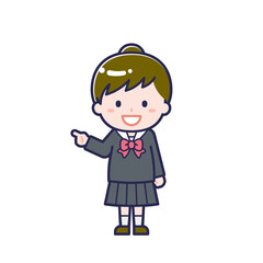 Obraz premium 制服_学生／女性 16