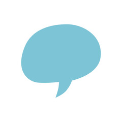 blue bubble speech element