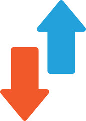 arrows icon. Business Management Flat design.  isolated on white background. Vector illustration
