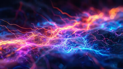 Fototapeta premium Abstract Energy Streams Wallpaper