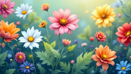 A high-quality and visually appealing illustration of a popular flower for microstock