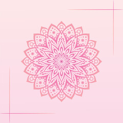 Colorful beautiful mandala coloring page vector illustration