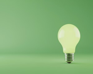 A symbolic glowing lightbulb representing innovative customer support ideas.