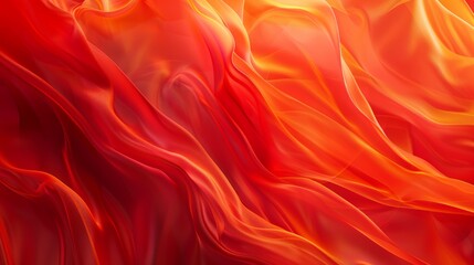 Fototapeta premium Abstract Red and Orange Fabric Drape Wallpaper