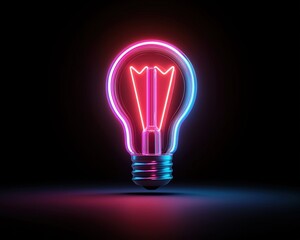 A symbolic glowing lightbulb representing innovative customer support ideas.