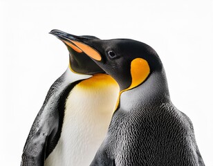 Naklejka premium king penguin on the beach