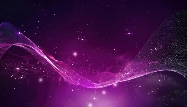 ethereal purple wave with starry cosmic background, digital abstract art for space themed design, futuristic or sci-fi projects
- Powered by Adobe