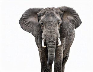 elephant on white background 