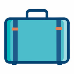 Suitcase Icon Vector Design Illustration on white background.