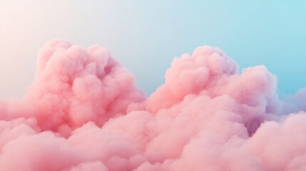 Pastel-Hued Clouds in a Dreamy Evening Sky with Ethereal Atmosphere