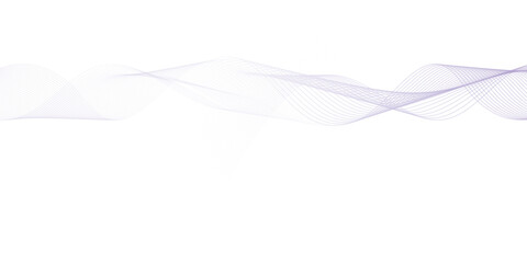 Abstract vector banner with purple waves. Vector illustration.