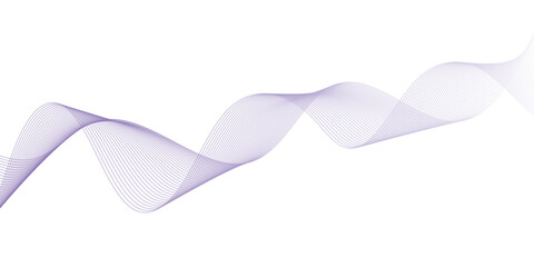 Abstract vector banner with purple waves. Vector illustration.