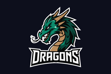 Wolf Head mascot logo design vector