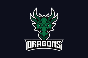 Wolf Head mascot logo design vector