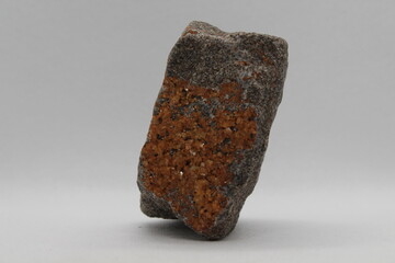 Orange Ankerite isolated on a white background
