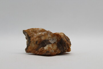 Orange Ankerite isolated on a white background
