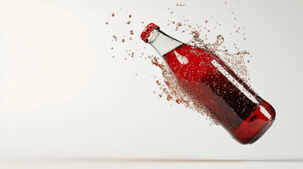 Crimson Cascade: A fizzy explosion of red soda!