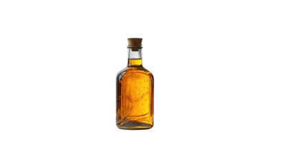 bottle of olive oil on white background 