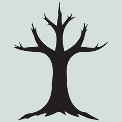 Branching Simplicity Icon vector Without Leaves