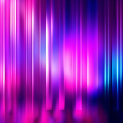 a black background with light pink, purple, blue and green lights Generative AI