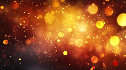 Obraz premium A luxurious artistic gradient transitioning from golden yellow to fiery orange and rich red, overlaid with glowing, fluid textures.