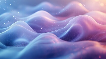Obraz premium Vibrant Blue and Pink Abstract Background with Flowing Waves Creating a Dynamic and Fluid Atmosphere