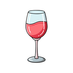 red wine glass vector icon, red wine glass vector illustration - simple illustration of red wine glass, perfect for logos,and red wine glass -themed designs.