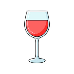 wine glass. vector icon, wine glass. vector illustration - simple illustration of wine glass., perfect for logos,and wine glass.-themed designs.